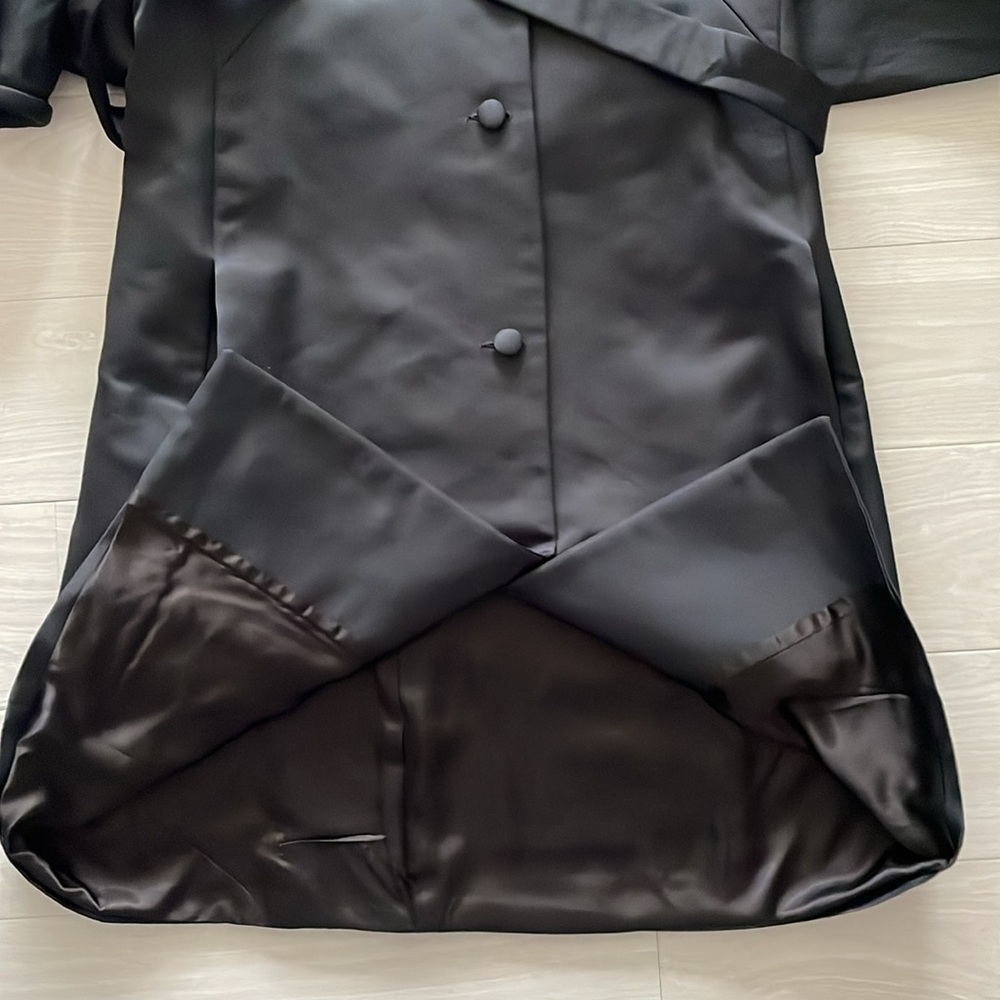 Martin Grant Paris Black Wing Back Dress Coat - Picture 8 of 15